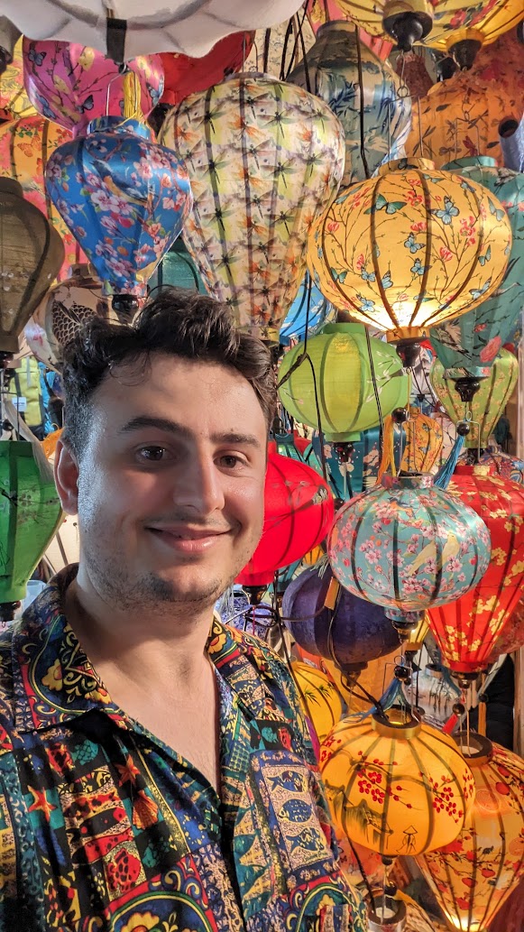 Traditional yellow buildings and lanterns in Hoi An Ancient Town